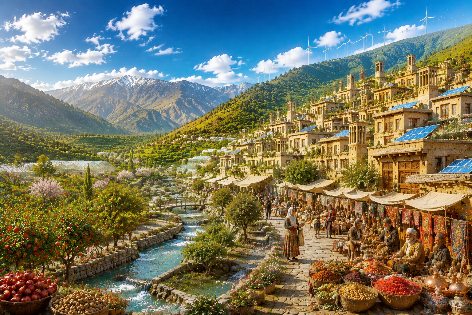 آب پایدار، بازار پایدار روستای مولد
