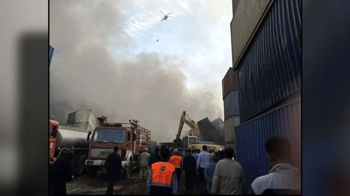 اطلاعیه کمیته بررسی علل حادثه آتش‌سوزی در بندر شهید رجایی