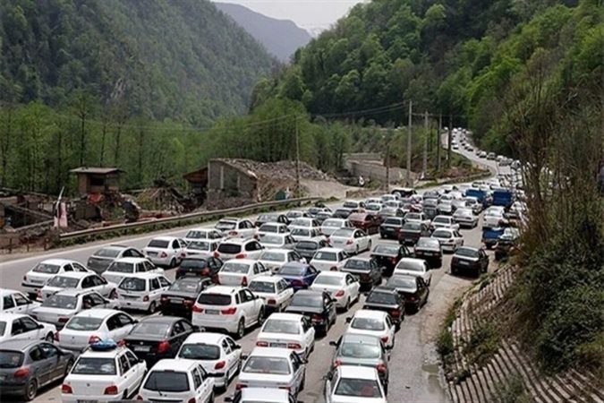 ترافیک سنگین تهران شمال